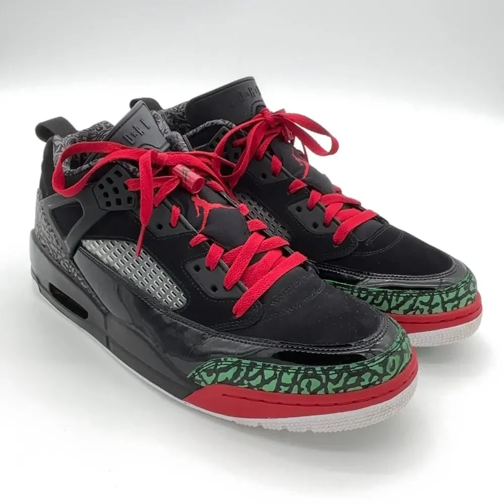 Jordan Spizike Low Black Classic Green Varsity Red FQ1759-060 Mens Size 12